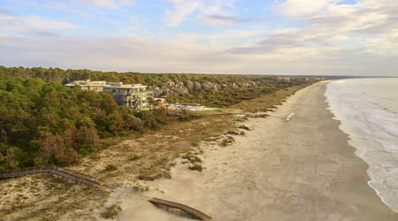Stretch of beach at Timbers Kiawah